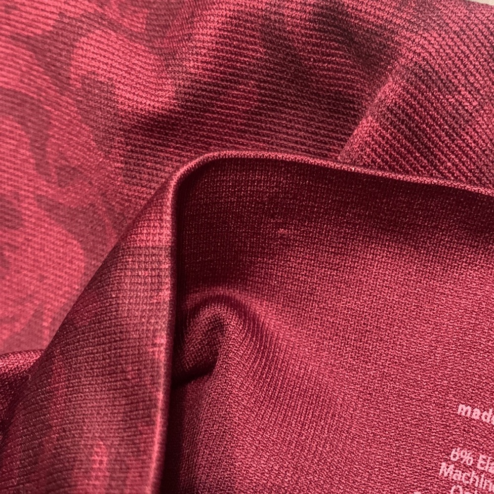 🌹 SPANX • NWOT Soft & Smooth Active 7/8 Original Rose Colored Patterned Leggings - Picture 7 of 7